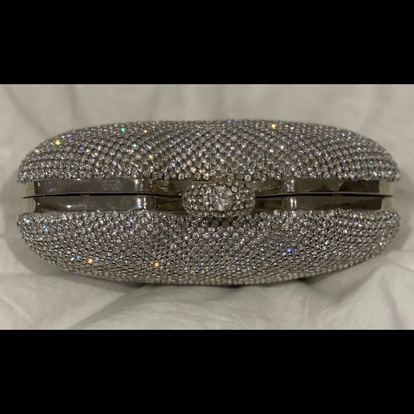 Silver Rhinestone Clutch - Picture 2 of 2
